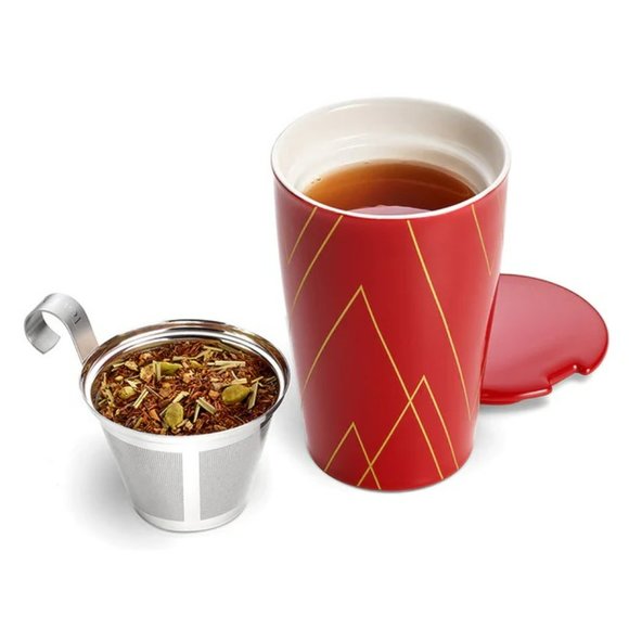 Tea Forte Kati Single Cup Loose Tea Brewing System, Ceramic Cup with Tea Infuser - Picture 3 of 4